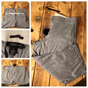 Lane Bryant gray dress Capri dress pants. Lena 16
